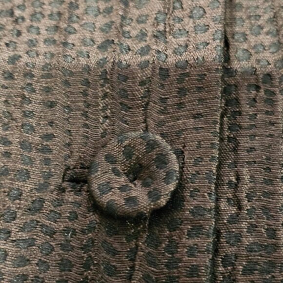 Eileen Fisher Preshrunk Satin Button Up Jacket Women Size M Brown Silk - Picture 15 of 16